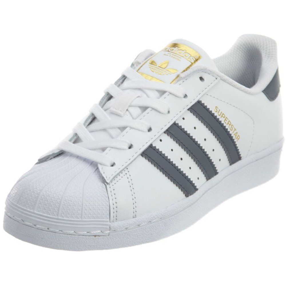 Adidas Little Kid's Boys Adidas Superstar C White/Onix/Gold Sneaker Size 1